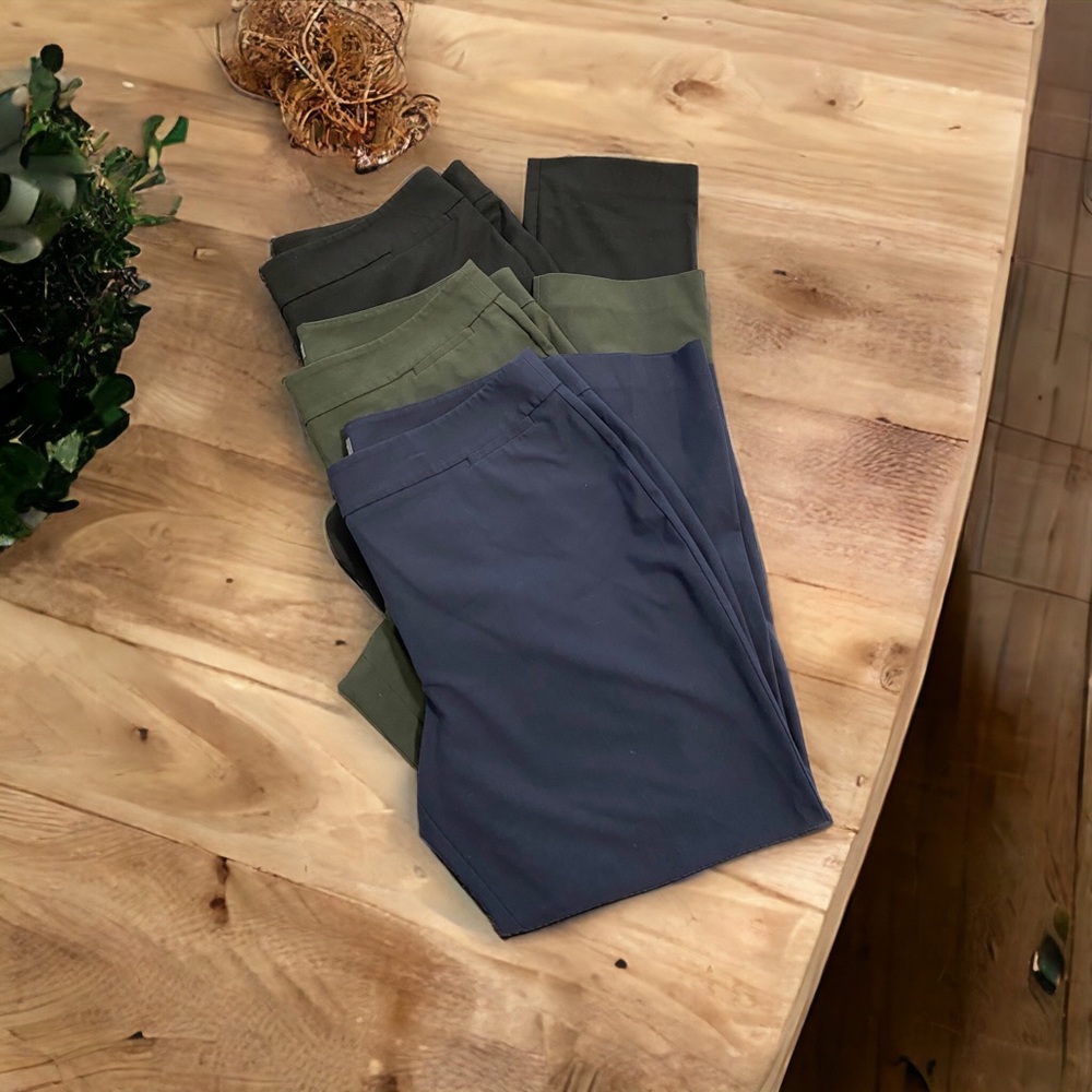 The Limited Dress Pants (3 prs, Black, Hunter Green and Navy Blue)